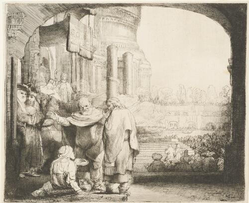 Peter and John Healing the Cripple at the Gate of the Temple