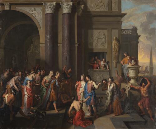 Paris Presenting Helen at the Court of Priam