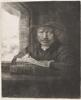 Rembrandt van Rijn - Self-Portrait Drawing at a Window