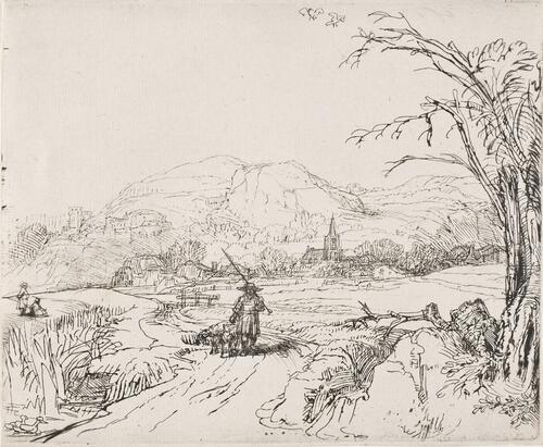 Landscape with Sportsman and Dogs (