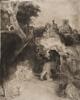 Rembrandt van Rijn - Saint Jerome Reading in an Italian Landscape