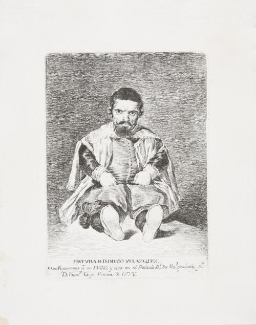 Copies after Velázquez: A Dwarf, Sebastián de Morra (Un Enano, Sebastián de Morra)