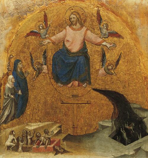 Coronation of the Virgin Altarpiece:  Last Judgement