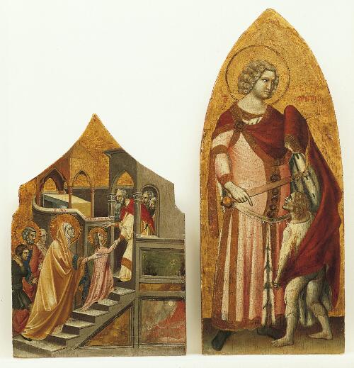 Coronation of the Virgin Altarpiece:  Presentation of the Virgin in the Temple