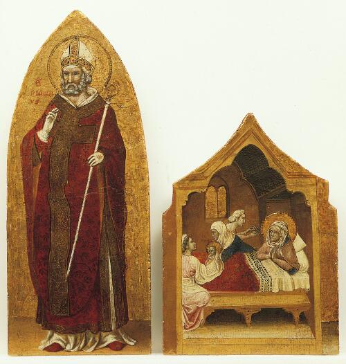 Coronation of the Virgin Altarpiece: Birth of the Virgin