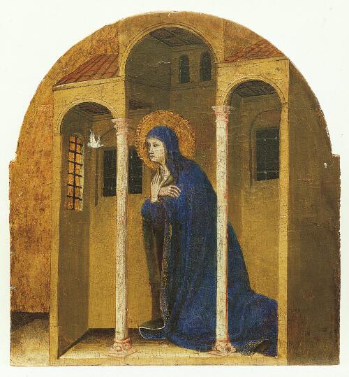 Coronation of the Virgin Altarpiece:  Virgin of the Annunciation