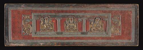 Book Cover with Three Bodhisattvas