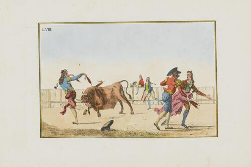 Collection of Principal Moves in a Bullfight: Making the Bull Turn with the Banderillas